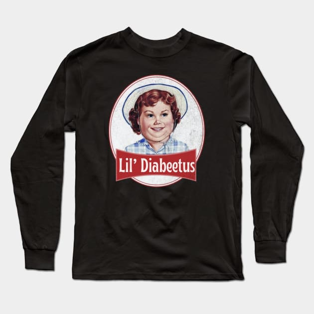 Lil Diabeetus , 70s Long Sleeve T-Shirt by Funny sayings